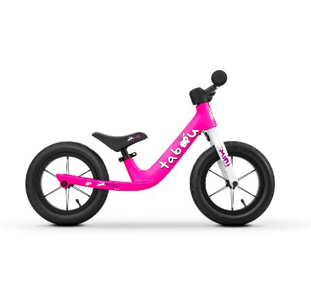 Bicicleta fara pedale pentru copii Tabou Mini Run, roti 12inch (Roz)
