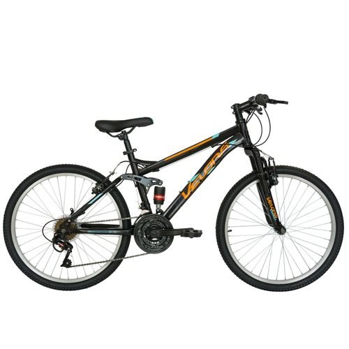 Bicicleta Mountain Bike Velors 2460A, Roti 24inch, 18 viteze, Cadru 24inch (Negru)