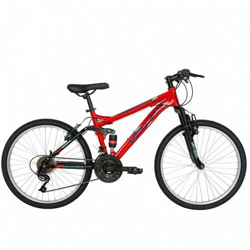 Bicicleta Mountain Bike Velors 2660A, Roti 26inch, 18 viteze, Cadru 17inch (Rosu/Negru)
