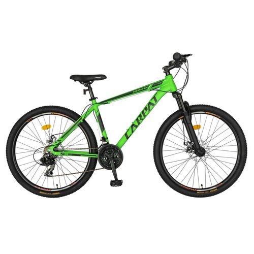  Bicicleta MTB-HT Carpat C2658, 21 viteze, Roti 26inch, Cadru Aluminiu 6061, Frane pe Disc (Verde)