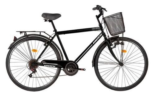 Bicicleta Oras Kreativ 2813 L, Cadru 520mm (Negru)