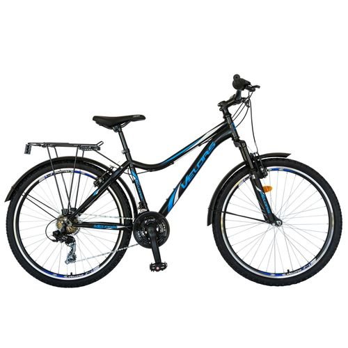 Bicicleta Oras Velors V2633B, roti 26 inch, 18 viteze, cadru 17inch, frane V-Brake (Negru/Albastru)