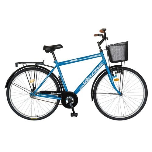 Bicicleta Oras Velors V2893A, Cadru otel 20inch, Roti 28inch, Frane Mecanice V-Brake (Albastru)