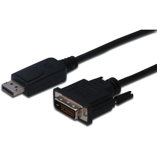 Cablu Assmann AK-340301-010-S, Displayport - DVI-D, 1m, Negru