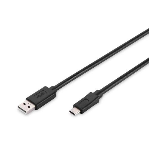 Cablu Assmann, USB/USB-C, 1.8m, Negru