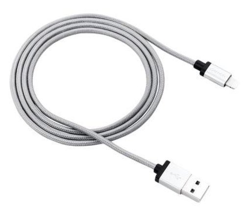 Cablu de date Canyon MFI-3, USB - Lighting, 1m (Gri inchis)