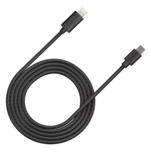 Cablu de date Canyon СFI-12, Lightning, USB-C, 2m (Negru)