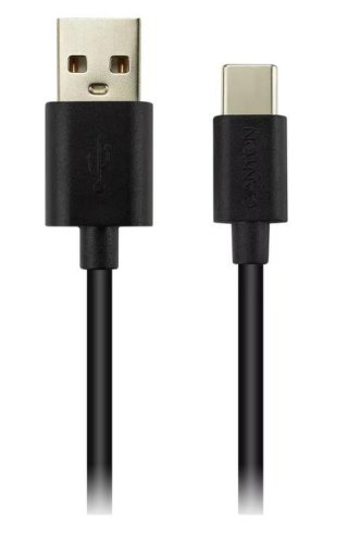 Cablu de date Canyon UC-2, USB Type C, USB 2.0, 2m (Negru)