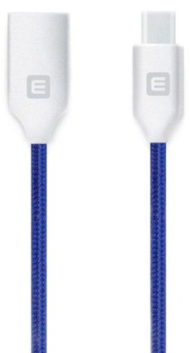 Cablu de date Evelatus TPC06, USB - USB Type-C, 1 m (Albastru/Argintiu)