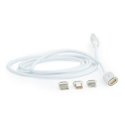 Cablu de date Gembird CC-USB2-AMLM31-1M, 1m, Lightning/MicroUSB/USB-C