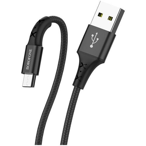 Cablu de date HOCO BX20, USB - MicroUSB, 1 m, Negru