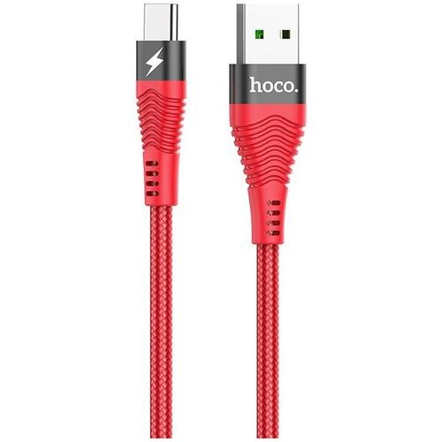Cablu de date Hoco U53, USB - USB Type-C, 5A 1.2m, Rosu