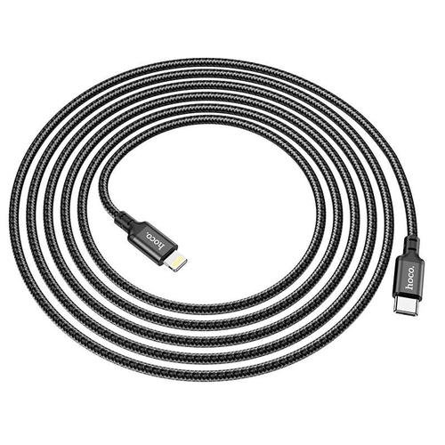Cablu de date HOCO X14 Double Speed, USB Type C - Lightning, 2 m, PD 20W, Negru