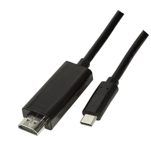 Cablu de date LOGILINK UA0329, USB 3.1 Type-C - HDMI, 1.8m, 4K UHD/60Hz (Negru)