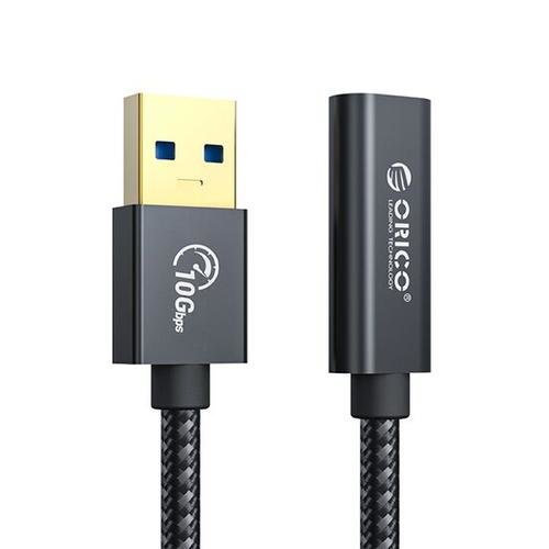 Cablu extensie Orico ACF31-10, USB3.1 GEN2 Type-A Male – USB Type-C Female, 1m (Negru)