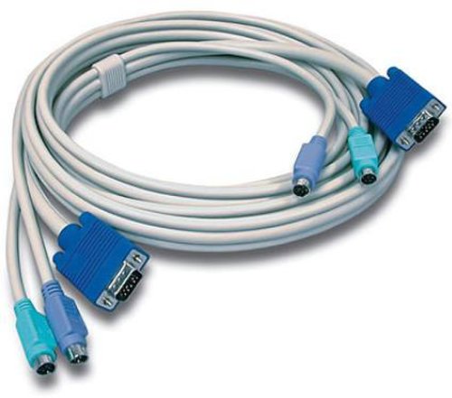 Cablu KVM TRENDnet TK-C10, PS/2/VGA, 3m (Gri)