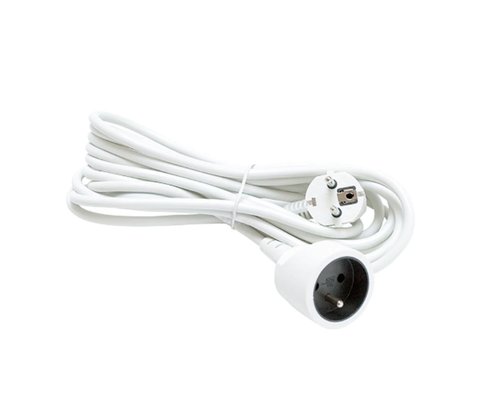 Cablu prelungitor 10m, 16A/50Hz, Platinet 44779, o priza tip german, protectie IP20, alb
