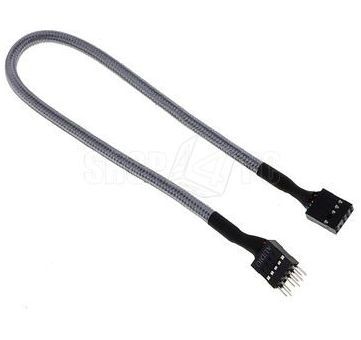 Cablu prelungitor audio Bitfenix, 30 cm (Argintiu)