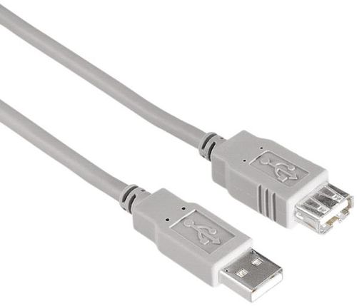 Cablu prelungitor USB Hama 30619, 1.8m (Gri)