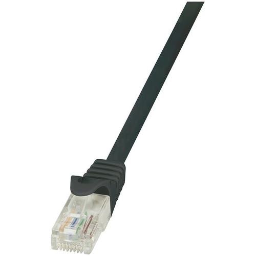 Cablu UTP LOGILINK Cat6, cupru-aluminiu, 0.25 m, negru, AWG24, CP2013U