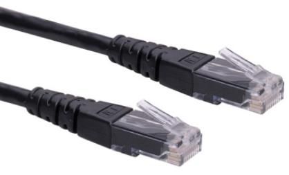 Cablu UTP Roline 21.15.1515-50, CAT.6, 0.3m (Negru)