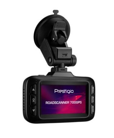 Camera auto DVR PRESTIGIO RoadScanner PRS700GPSCE, Ecran 2.7inch, 4MP, Super Full HD, G-sensor, GPS, Detector radar (Negru)