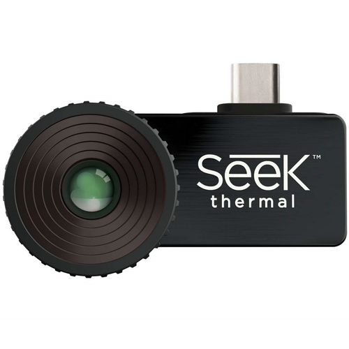 Camera termoviziune Seek Thermal CQ-AAA Compact XR Extended Range FastFrame 9 Hz, compatibila Android, USB Type-C (Negru)