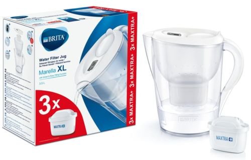 Cana filtrare Brita Marella XL Starter pack BR1040212, 3.5 l + 3 filtre Maxtra+ (Alb)