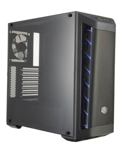 Carcasa CoolerMaster MasterBox E300L, MiniTower (Negru/Albastru) 