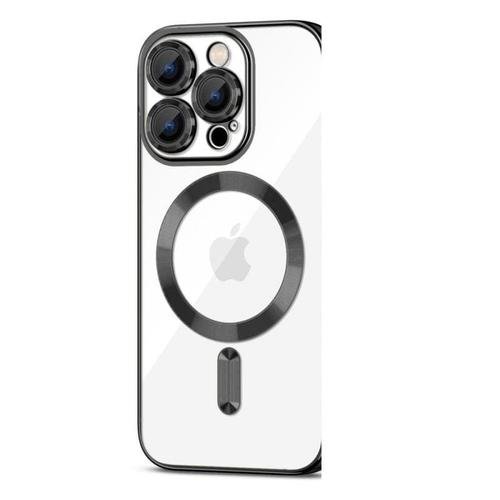 Carcasa TECH-PROTECT MAGSHINE MagSafe compatibila cu iPhone 15 Pro Max, Negru