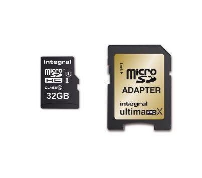 Card de memorie Integral microSDXC 32GB, Clasa 10 + Adaptor microSD