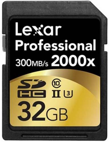 Card de memorie Lexar SDHC 2000x 32GB, UHS-II, 300MB/s (Clasa 10)