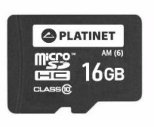 Card de memorie Platinet PLYMSD16GPL, MicroSDHC, 16gb, clasa 10, adaptor inclus