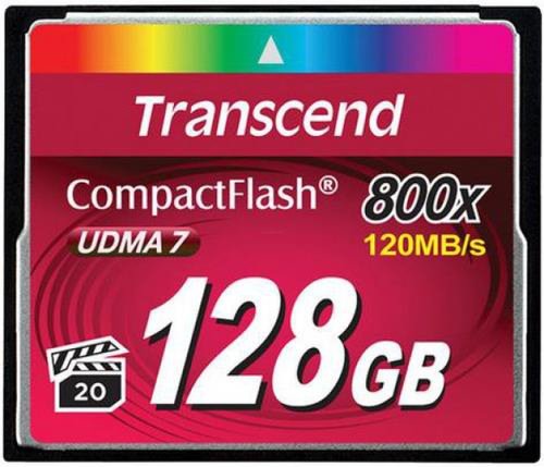 Card de memorie Transcend Compact Flash, 128GB, 800x