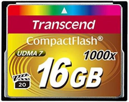 Card de memorie Transcend Compact Flash, 16GB, 1000x