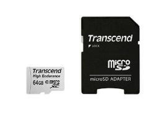 Card de memorie Transcend TS64GUSDXC10V, microSDXC, 64GB, Clasa 10 + Adaptor microSD