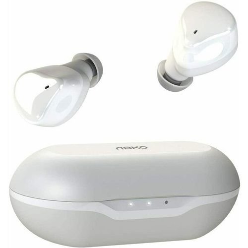 Casti True Wireless Abko EF02, In-Ear, Waterproof IPX5, Bluetooth 5.0 (Alb)