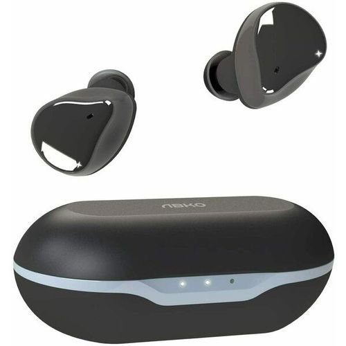 Casti True Wireless Abko EF02, In-Ear, Waterproof IPX5, Bluetooth 5.0 (Negru)