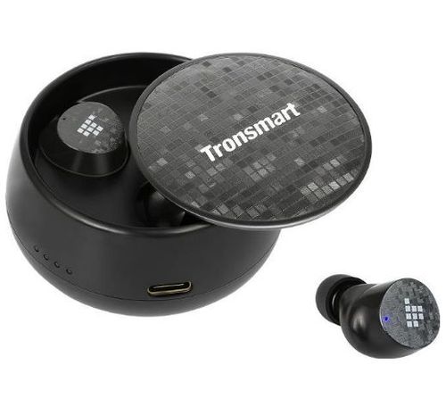 Casti Wireless Tronsmart Spunky Pro True, Microfon, Incarcare wireless (Negru)