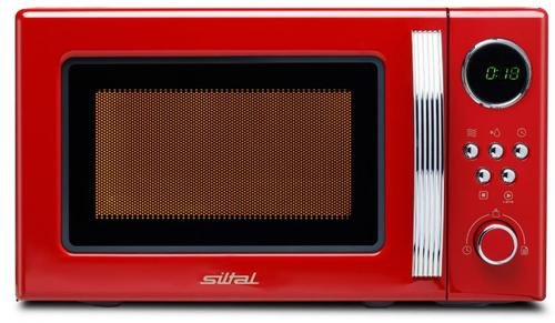 Cuptor cu microunde Siltal Bella Mod 720 Red, 700 W, 20 L, Auto menu, Dezghetare, Timer (Rosu)