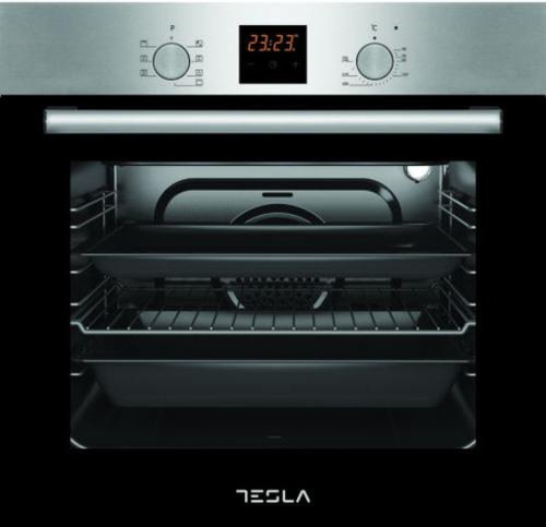 Cuptor incorporabil electric Tesla BO800SX, 60 L, Clasa A (Negru/Inox)
