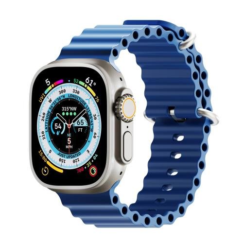 Curea H2O Loop NEXT ONE pentru Apple Watch (42/44/45/49mm), Albastru