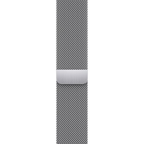 Curea pentru Apple Watch 45mm, Silver Milanese Loop