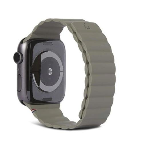Curea sartwatch, Decoded, Silicon, MAGNETIC Traction Lite pentru SERIA Apple Watch - 42mm/44mm/45mm, Verde