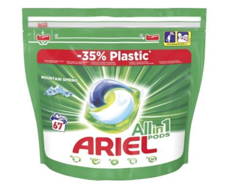 Detergent capsule Ariel Pods Mountain Spring, 67 spalari