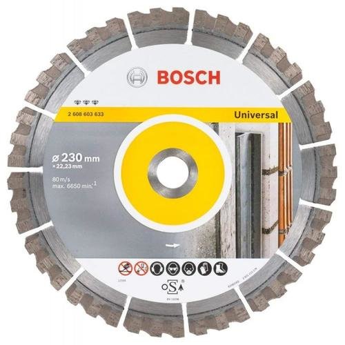 Disc diamantat Bosch Best for Universal 230mm pentru polizor unghiular, taiere universala