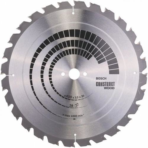 Disc pentru fierastrau circular Bosch Construct Wood 400x3.5x30mm 28T