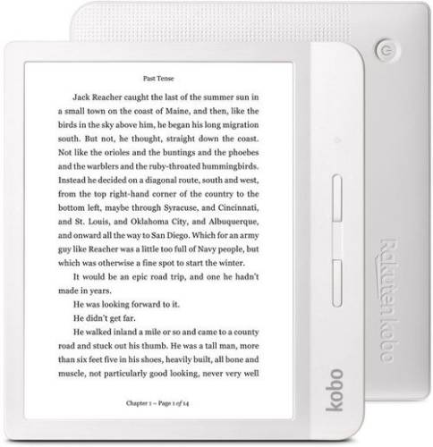 E-Book Reader Kobo Libra H2O, Ecran e-ink 7inch, 300ppi, 8GB, Wi-Fi (Alb)