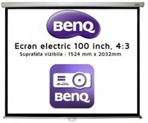 Ecran Videoproiector BenQ 5J.BQEE3.100, 203.2 x 152.4 cm