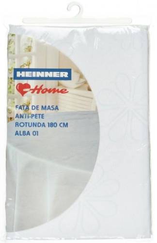 Fata de masa Heinner Home HR-TCOV180-WT01, 180 cm (Alb)